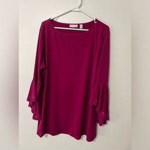 Susan Graver Liquid Knit top Xl